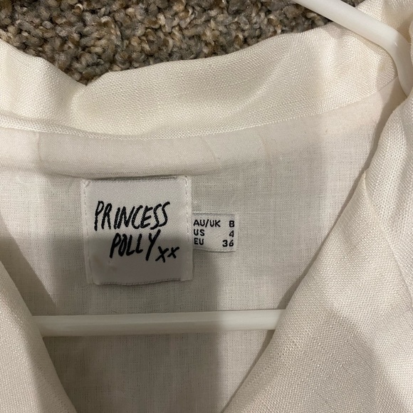 Princess Polly crop top button up shirt - Picture 2 of 4